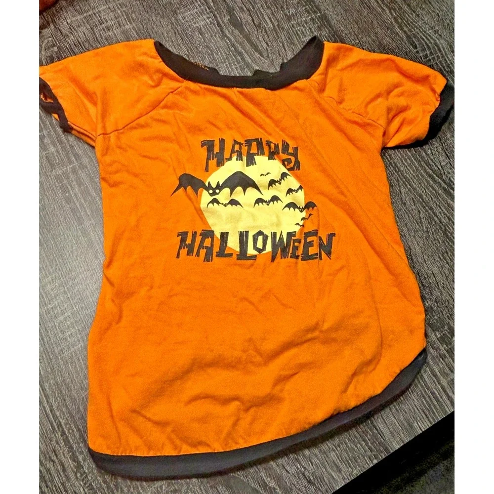 Lot of 4 Dog Halloween Costumes – Batman, Football,‎ Referee, & Happy Halloween